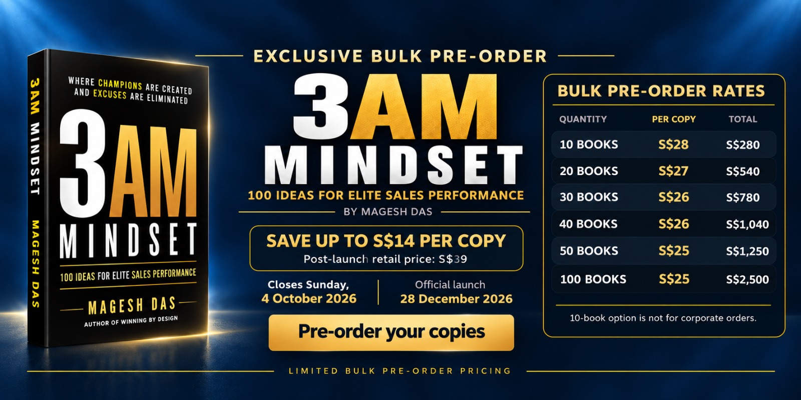 3AM Mindset pre-order